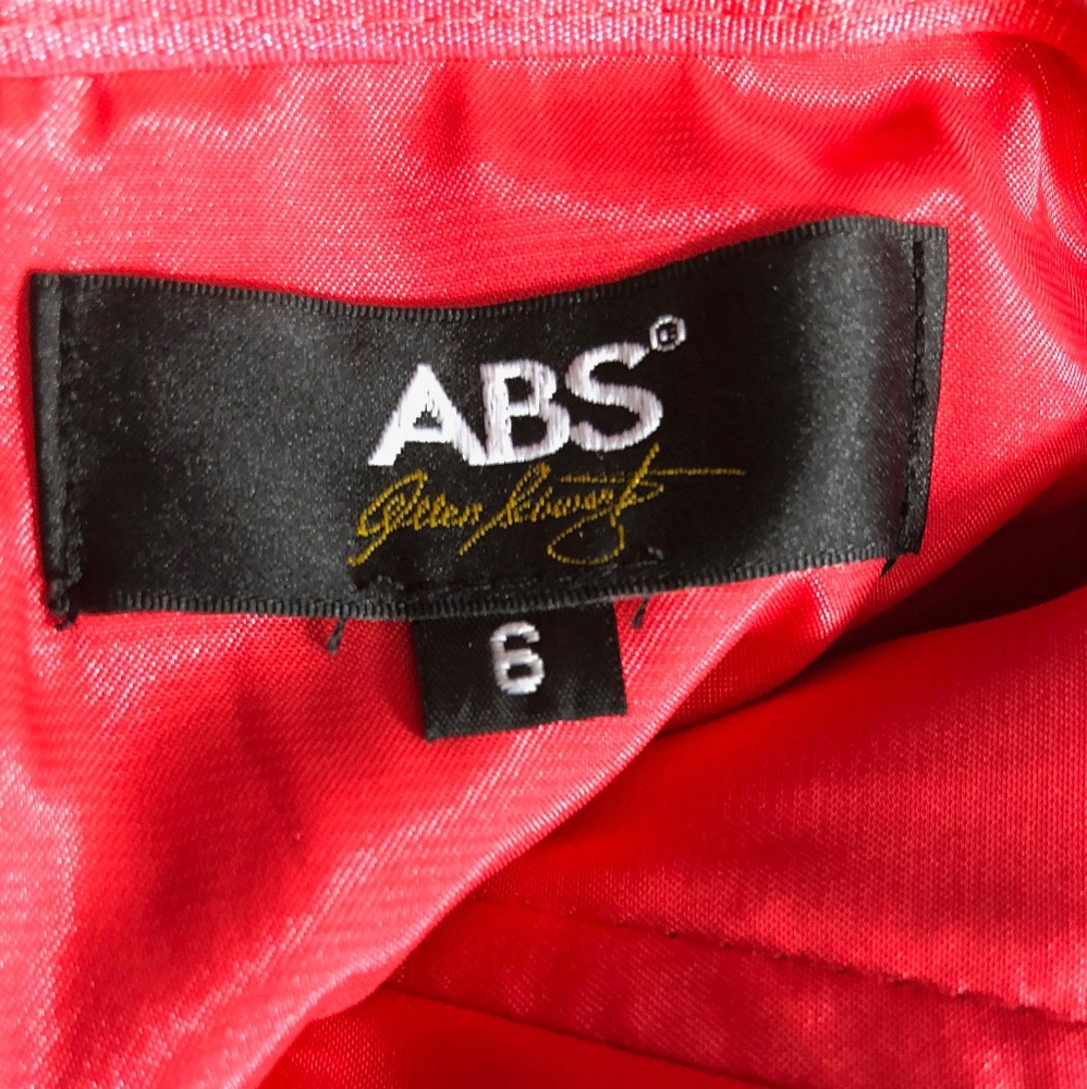 ABS Flares Strapless Mesh Mini Dress Sz 6 NWOT - Picture 5 of 7